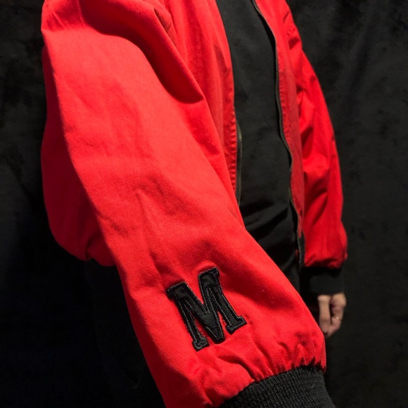 SOLD Vintage 90’s Reversible Marlboro Bomber Jacket Size Medium - Picture 6 of 10